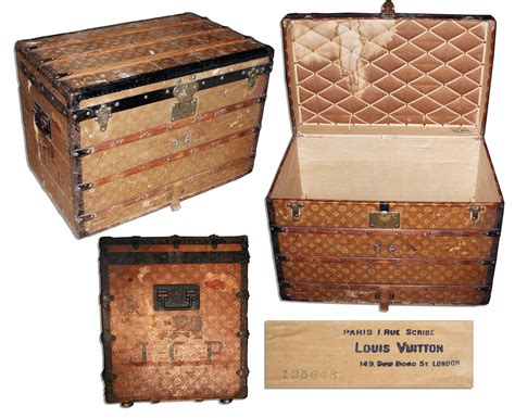 original louis vuitton steamer trunk|antique Louis Vuitton steamer trunk.